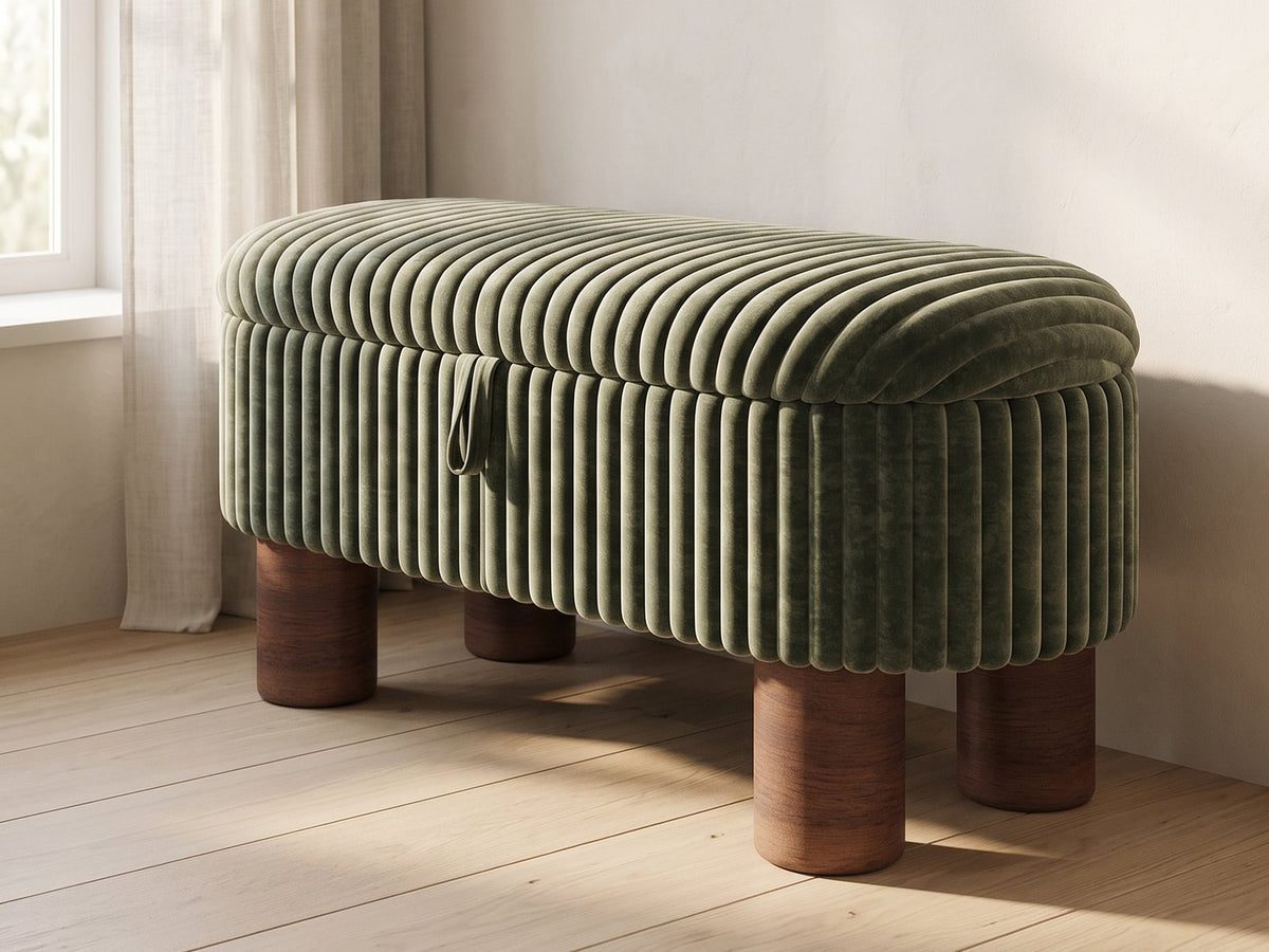 Sorrento Storage Bench in a bright interior