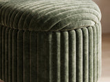 Close-up of the Sorrento storage bench material