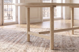 Close-up of the Squillace 85-Inch Oval Reclaimed Pine Dining Table: base