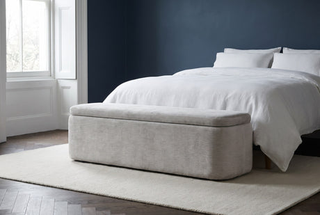 Subiaco Gray Upholstered Storage Bench