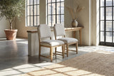 Taverna Tweed Upholstered Dining Chair (Set of 2) in a city loft