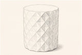 Pencil sketch of the Tortorici side table, drawn from the same three-quarter view