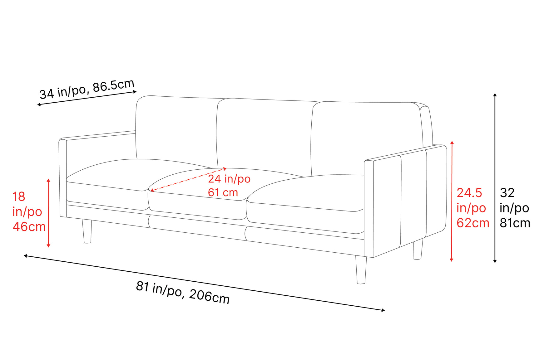 Toulon Leather Sofa