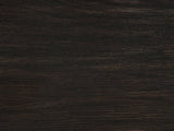 Close-up of the Valdobbiadene 40-Inch Burnished Black 5-Drawer Chest: burnished black ash veneer grain