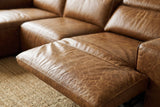 Valentina Distressed Leather Recliner Sectional Sofa