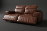 Valentina Distressed Leather Recliner Sofa