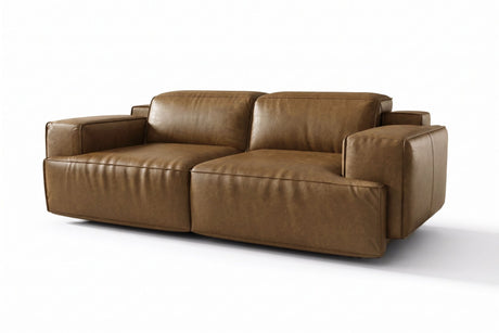 Valentina Distressed Leather Recliner Sofa