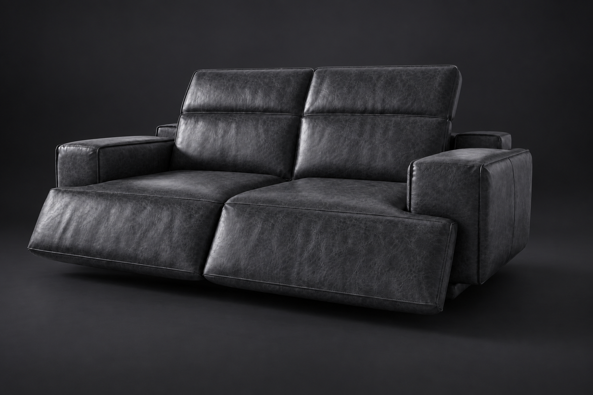 Valentina Distressed Leather Recliner Sofa
