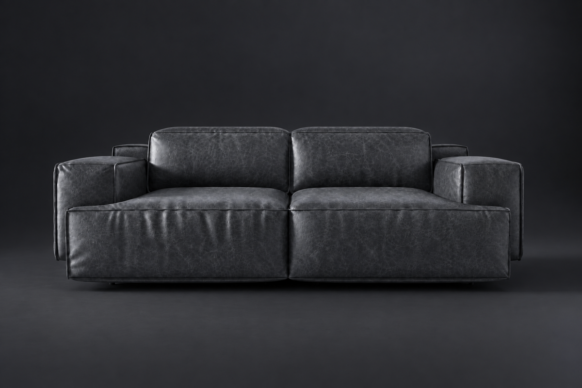 Valentina Distressed Leather Recliner Sofa