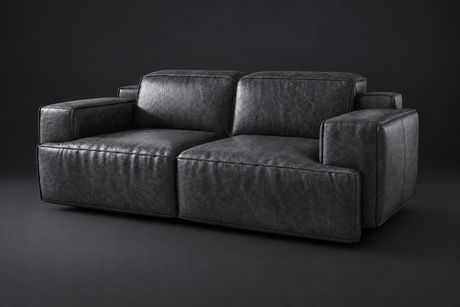 Valentina Distressed Leather Recliner Sofa