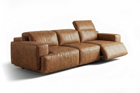 Valentina Distressed Leather Recliner Sofa