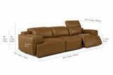 Valentina Distressed Leather Recliner Sofa