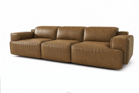 Valentina Distressed Leather Recliner Sofa
