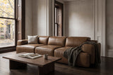 Valentina Distressed Leather Recliner Sofa