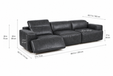 Valentina Distressed Leather Recliner Sofa