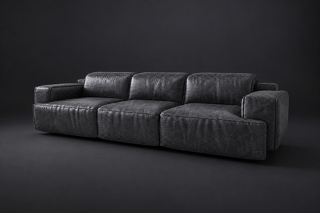 Valentina Distressed Leather Recliner Sofa