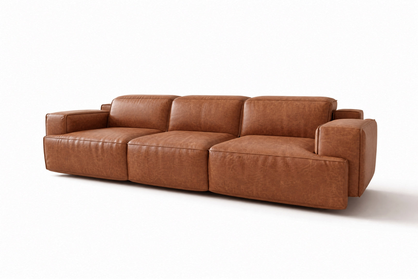 Valentina Distressed Leather Recliner Sofa