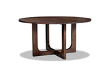 Verbicaro 60-Inch Round Reclaimed Pine Dining Table on a white background