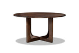 Verbicaro 60-Inch Round Reclaimed Pine Dining Table, side view