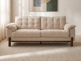 Verona Tufted Boucle Sofa in a bright interior