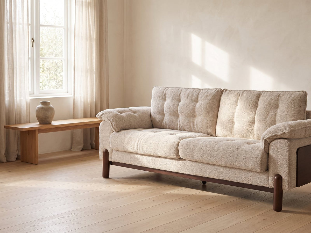 The Verona sofa styled in a room setting