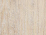 Close-up of the Vittorio 62-Inch Washed Oak 6-Drawer Dresser: the washed oak grain with limed pores