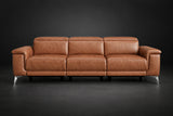 Valencia Pista Distressed Leather Reclining Sofa