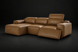 Valentina Distressed Leather Recliner Sectional Sofa