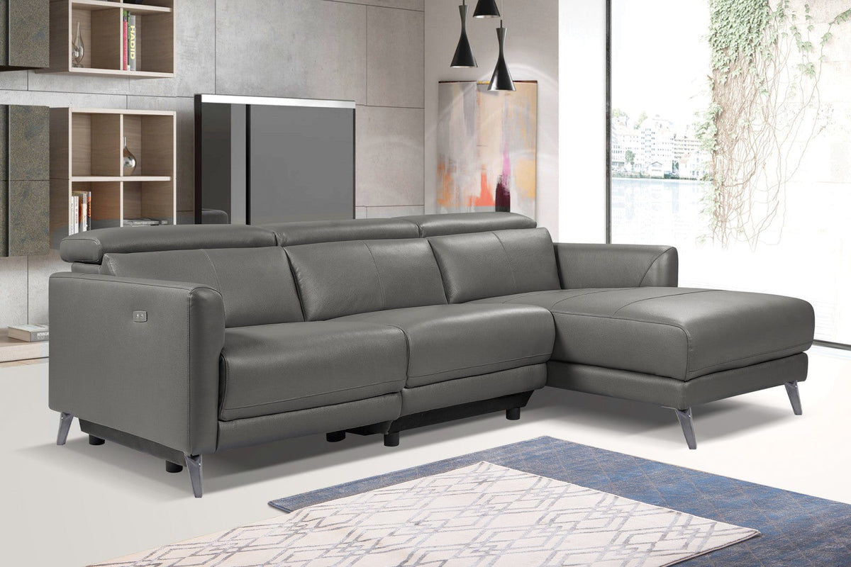 Andria Modern Sectional: An Elevated Grey Living Room Sofa