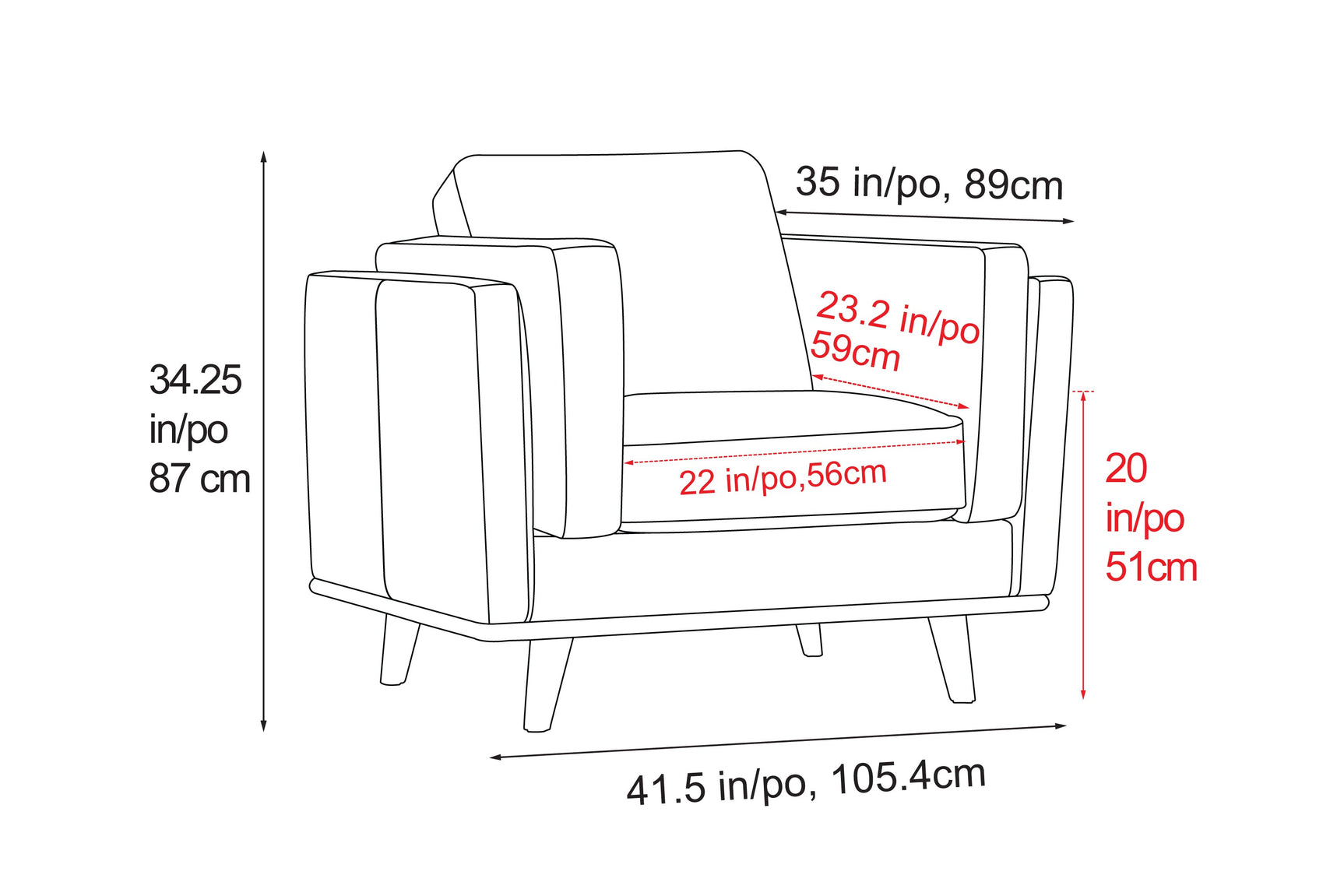 Size drawing