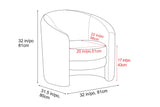 Carla Fabric Accent Chair